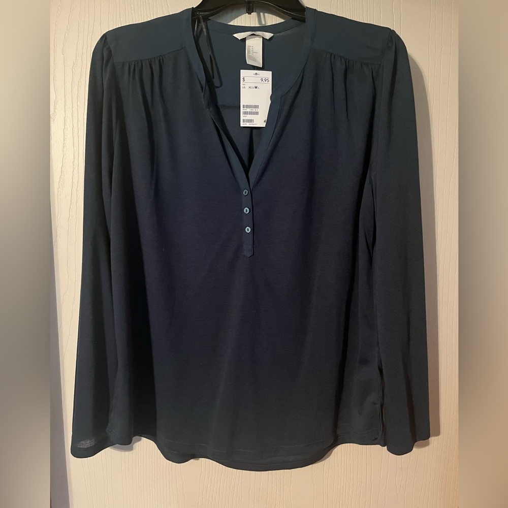 H&M button long sleeve